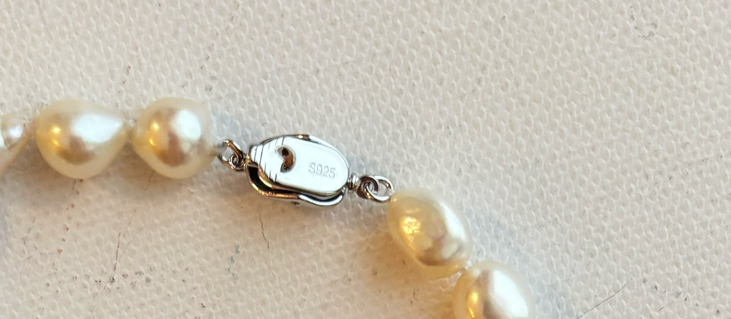 Genuine freshwater pearls with S925 Silver jewelry set