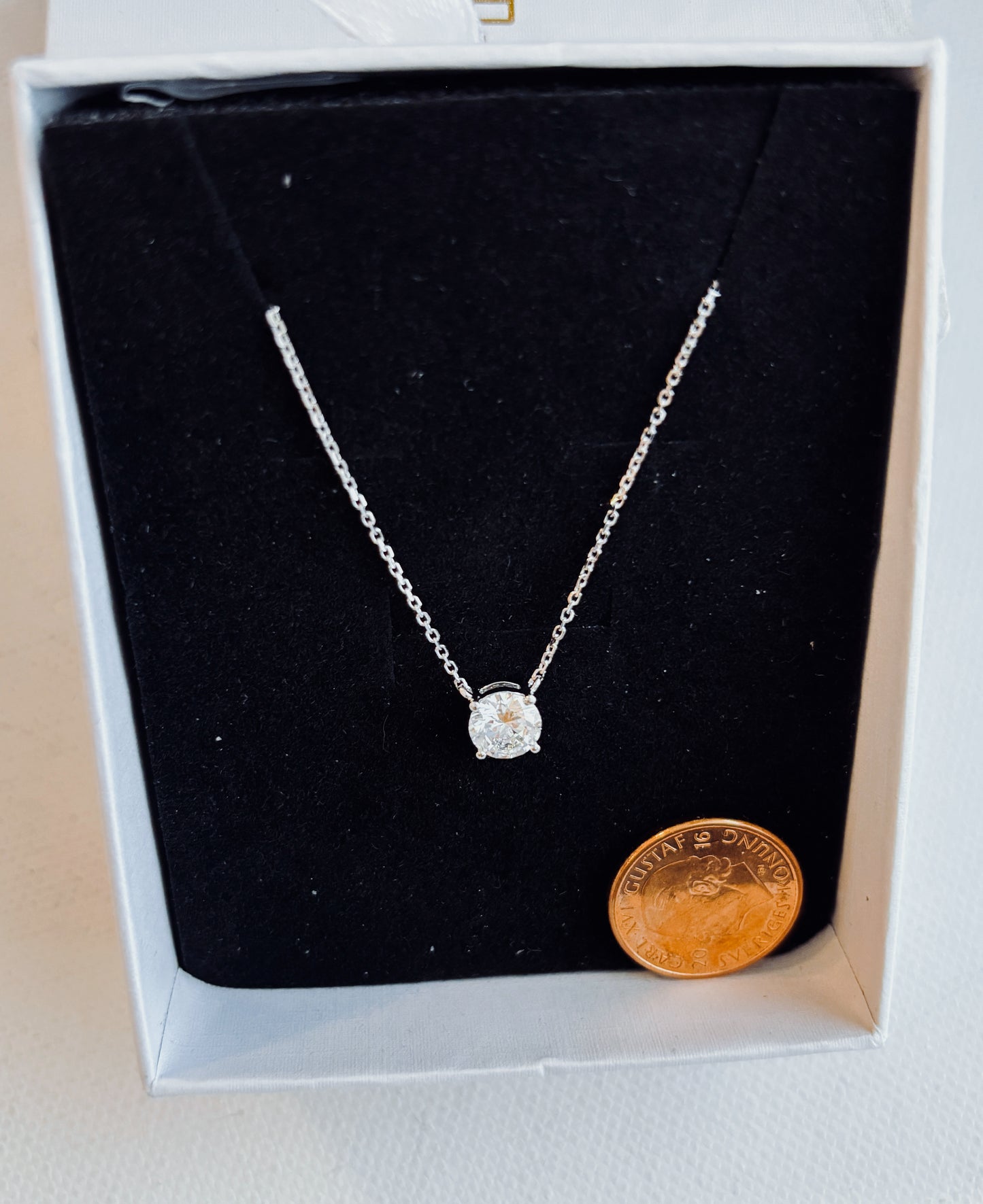 Pr950 med IGI certifikat diamant halsband